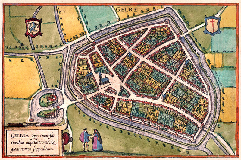 Geldern 1590 Braun en Hogenberg